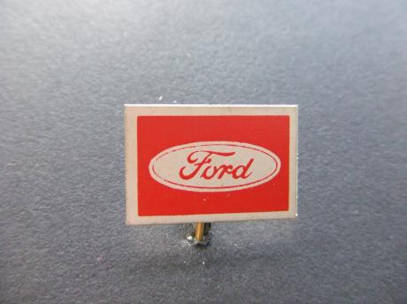 Ford logo wit in rood